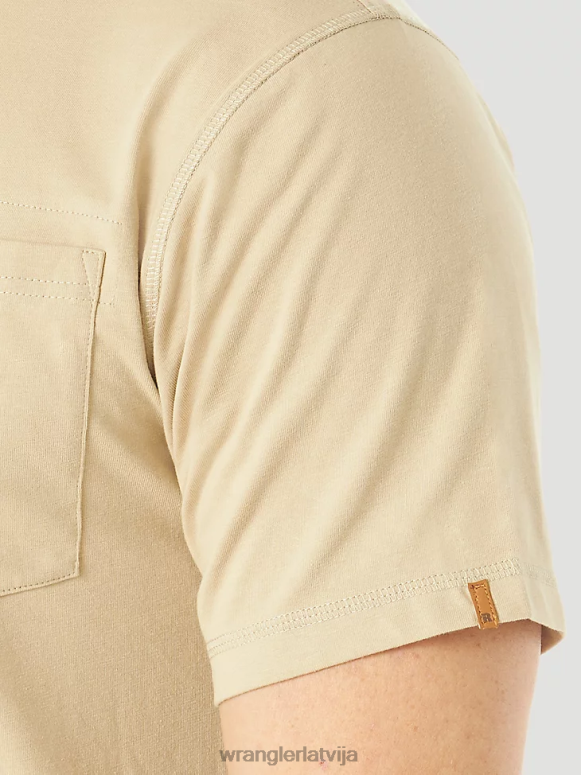 haki riggs workwear īsām piedurknēm 1 kabatas performances t-krekls vīriešiem apģērbs Wrangler BFNTB278