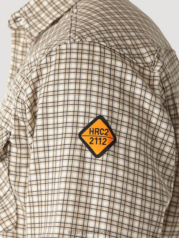 haki/balts fr Ugunsizturīgs rūtains krekls ar garām piedurknēm vīriešiem apģērbs Wrangler BFNTB502