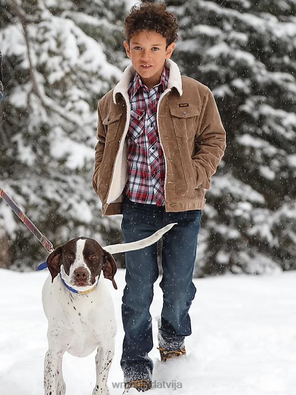 akmens retro slaidi taisni džinsi zēni apģērbs Wrangler BFNTB1066