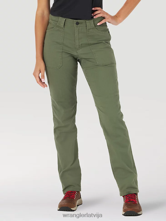 olīvu atg by canvas pant sievietes apģērbs Wrangler BFNTB812