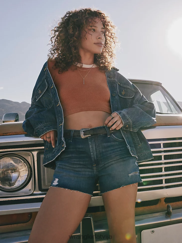 sārtināts augstceltne vintage cut-off short sievietes apģērbs Wrangler BFNTB832