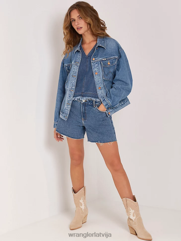 topāzs augsts augšstilba vidus īss sievietes apģērbs Wrangler BFNTB827