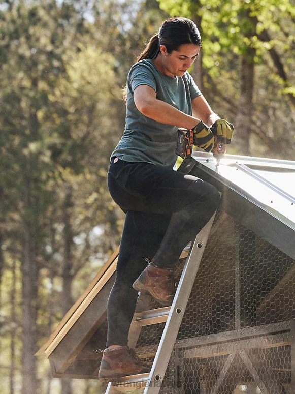 jūras zaļa riggs workwear t-krekls ar īsām piedurknēm sievietes apģērbs Wrangler BFNTB876