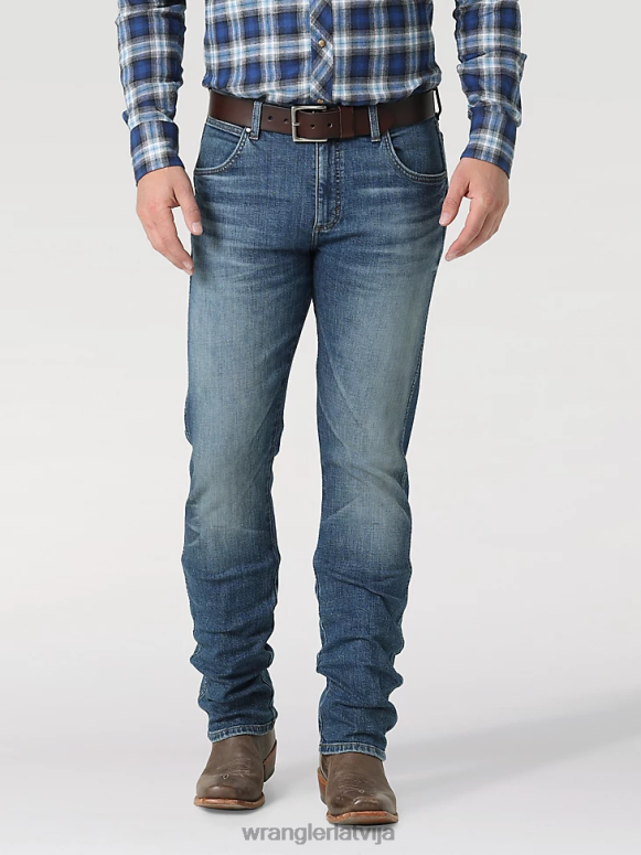 Ansley retro premium klases džinsi: tievs, taisns vīriešiem apģērbs Wrangler BFNTB73