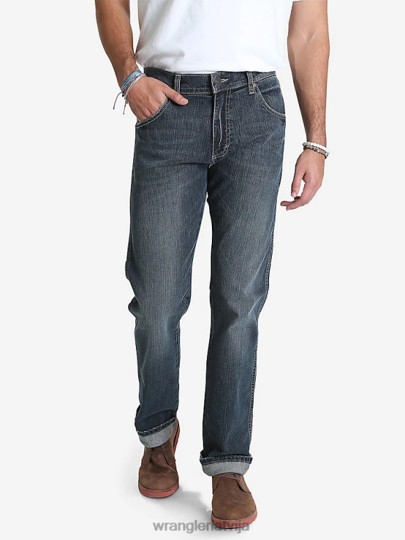 Džeroms retro slim fit džinsi ar taisnām kājām vīriešiem apģērbs Wrangler BFNTB32