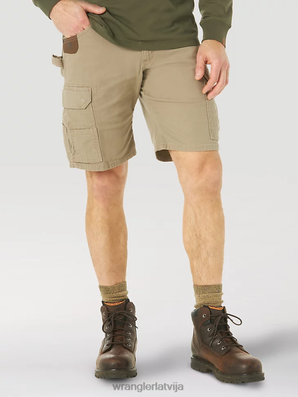 tumšs haki riggs workwear stretch ranger cargo short vīriešiem apģērbs Wrangler BFNTB536