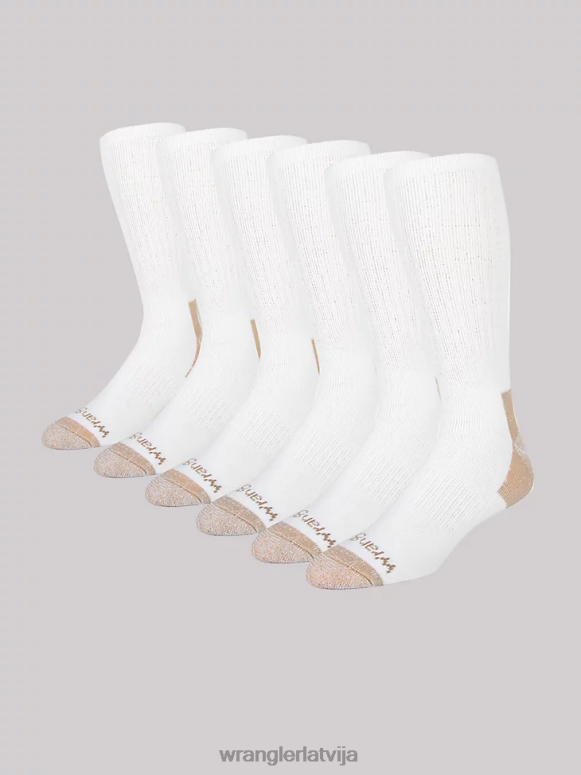 balts apkalpes darba zeķes (6 iepakojumi) vīriešiem Piederumi Wrangler BFNTB729