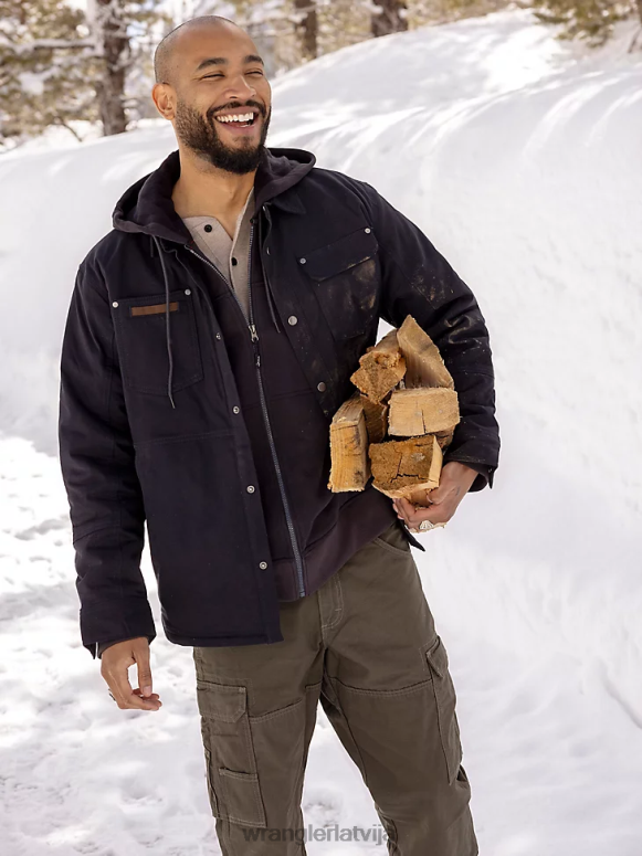 tumša flote riggs workwear grūts slāņu vilnas odere darba kreklu jaka vīriešiem apģērbs Wrangler BFNTB472