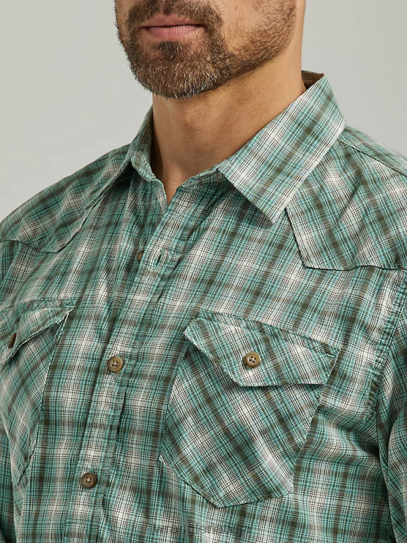 kantons kovboju mazgāšanas rūtains krekls vīriešiem apģērbs Wrangler BFNTB413