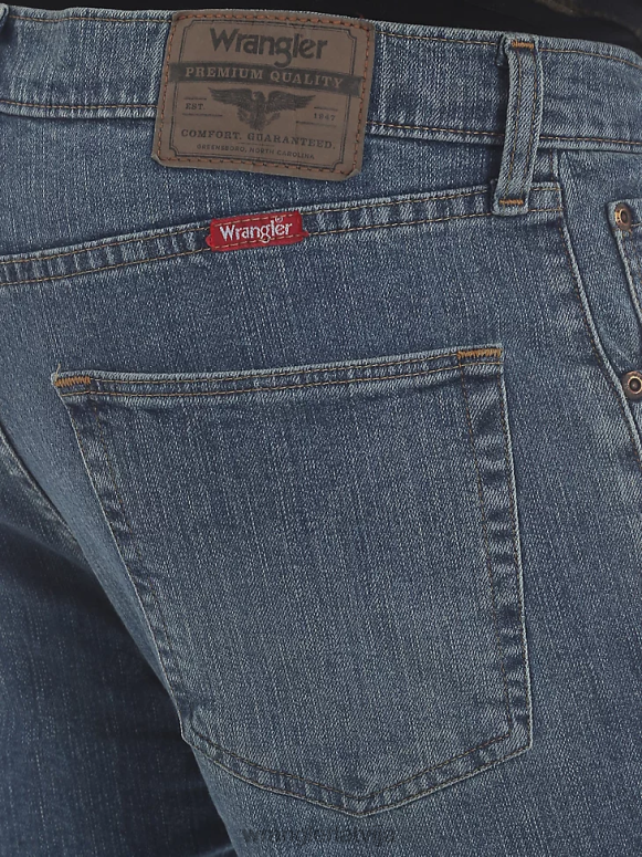 kapa piemineklis Pieczvaigžņu augstākās kvalitātes džinsa elastīgs džinss komfortablumam taisni pieguļošam džinsam vīriešiem apģērbs Wrangler BFNTB193