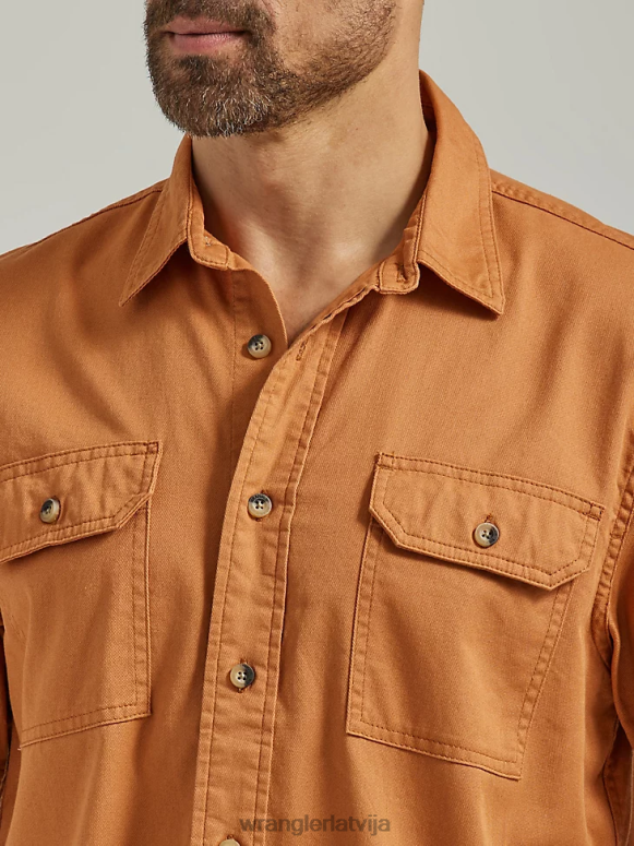 lazda episks mīksts elastīgs sarža krekls vīriešiem apģērbs Wrangler BFNTB355