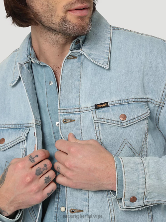 ledaini zils heritage anti-fit jaka vīriešiem apģērbs Wrangler BFNTB618