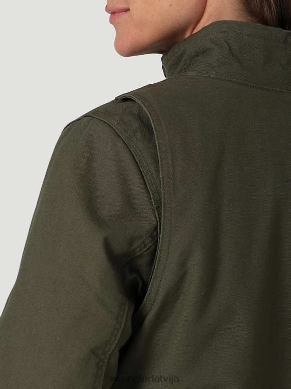 loden riggs grūts slāņu audekla jaka ar šerpu oderējumu sievietes apģērbs Wrangler BFNTB864