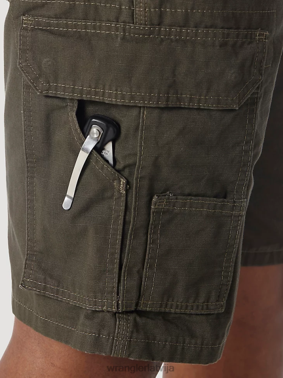 loden riggs workwear ripstop ranger cargo short vīriešiem apģērbs Wrangler BFNTB524