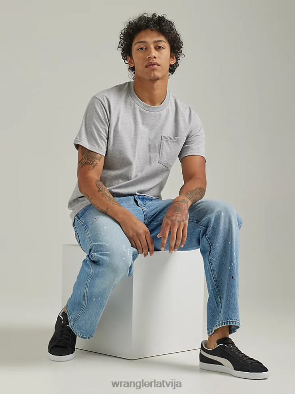 līdzenumi iznīcināts brīvs piegriezums džins vīriešiem apģērbs Wrangler BFNTB144