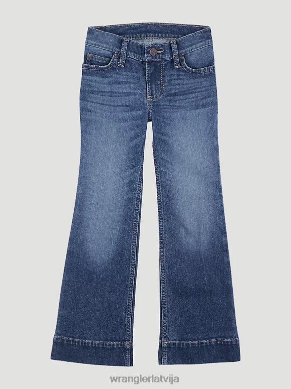 margrietiņa bikšu džins ar platām kājām meitenes apģērbs Wrangler BFNTB1056