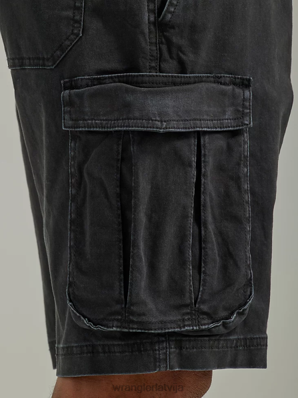 mazgāta melnā krāsā brīvi stiept savilkšanas auklu kravas īss vīriešiem apģērbs Wrangler BFNTB553