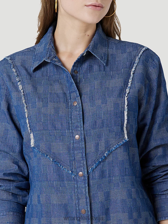 melns ar garām piedurknēm viens punkts priekšpusē un aizmugurē jūgu ciets tops sievietes apģērbs Wrangler BFNTB888