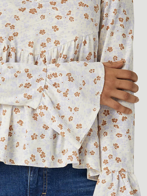 melns ar garām piedurknēm viens punkts priekšpusē un aizmugurē jūgu ciets tops sievietes apģērbs Wrangler BFNTB888