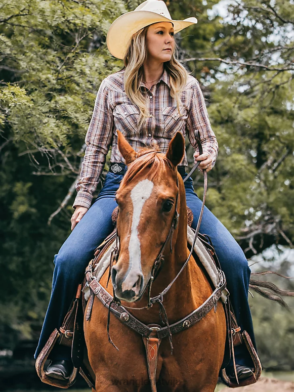 melns ar garām piedurknēm viens punkts priekšpusē un aizmugurē jūgu ciets tops sievietes apģērbs Wrangler BFNTB888