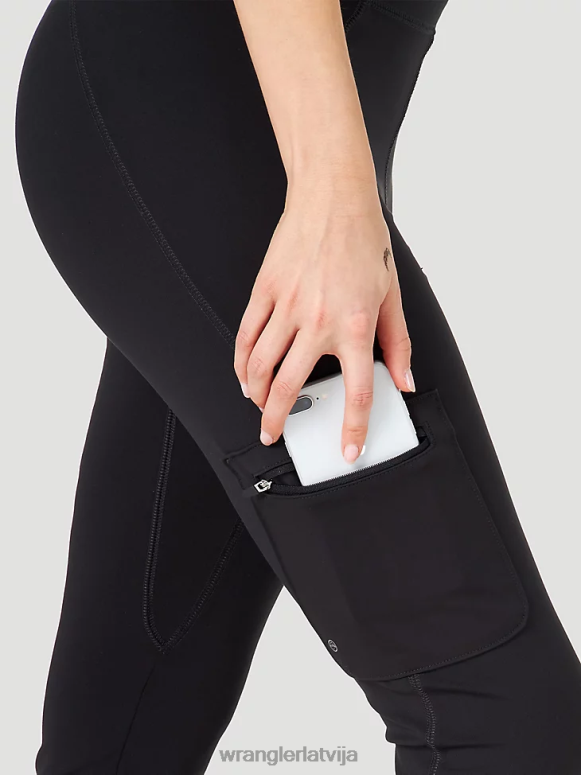 melns atg ar kravas legingiem sievietes apģērbs Wrangler BFNTB815