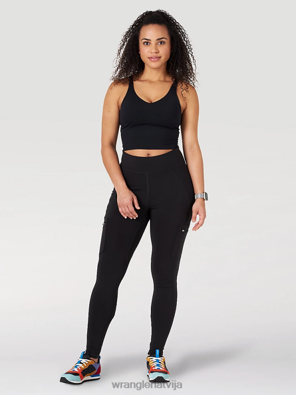 melns atg ar kravas legingiem sievietes apģērbs Wrangler BFNTB815