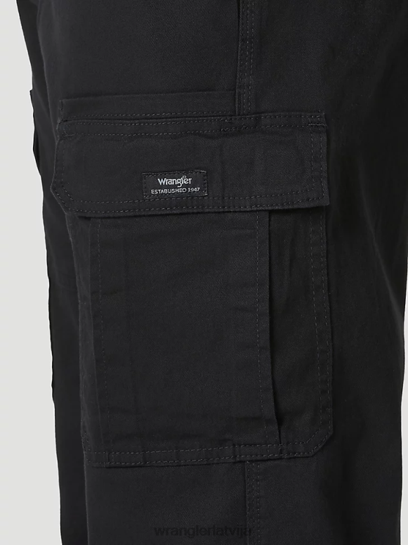 melns autentiskas atvieglinātas stretch cargo bikses vīriešiem apģērbs Wrangler BFNTB233