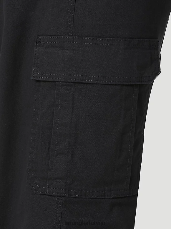 melns autentiskas atvieglinātas stretch cargo bikses vīriešiem apģērbs Wrangler BFNTB233