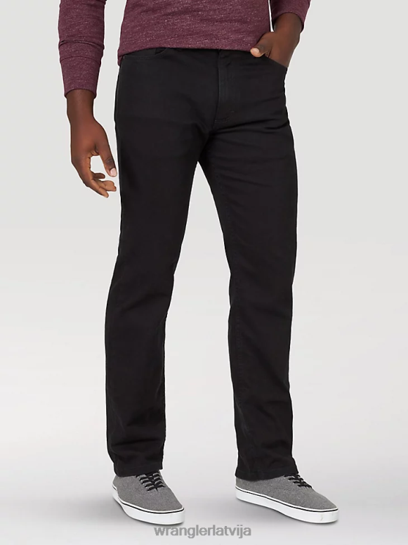 melns autentisks regulāri fit flex jean vīriešiem apģērbs Wrangler BFNTB129
