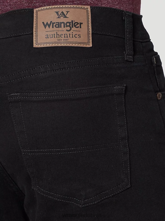 melns autentisks regulāri fit flex jean vīriešiem apģērbs Wrangler BFNTB129