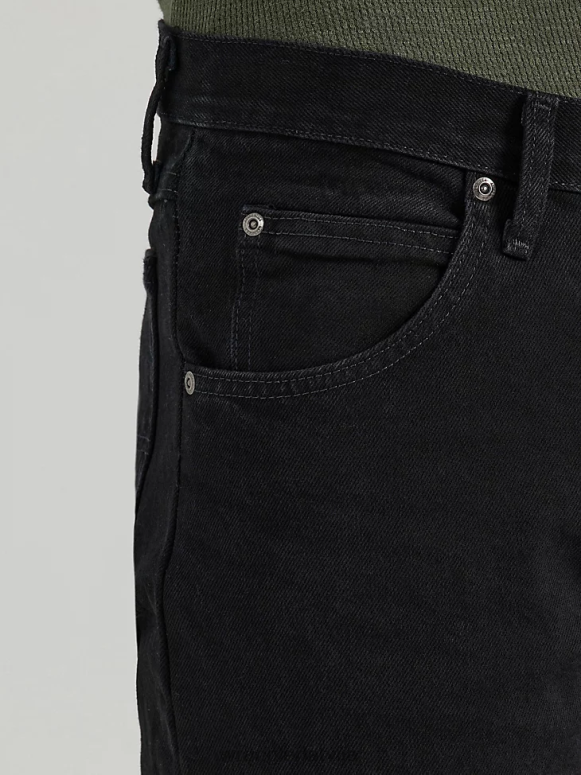 melns autentisks regulāri pieguļošs kokvilnas džinss vīriešiem apģērbs Wrangler BFNTB147