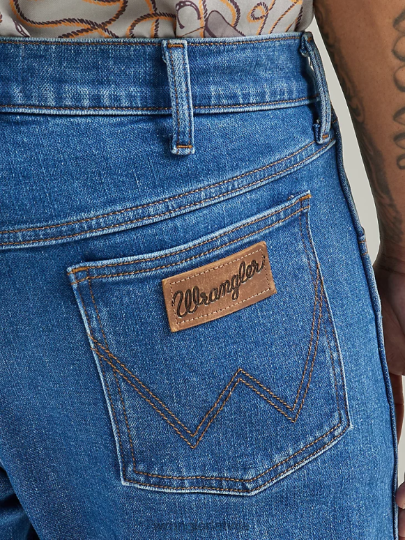 melns autentisks regulāri pieguļošs kokvilnas džinss vīriešiem apģērbs Wrangler BFNTB147