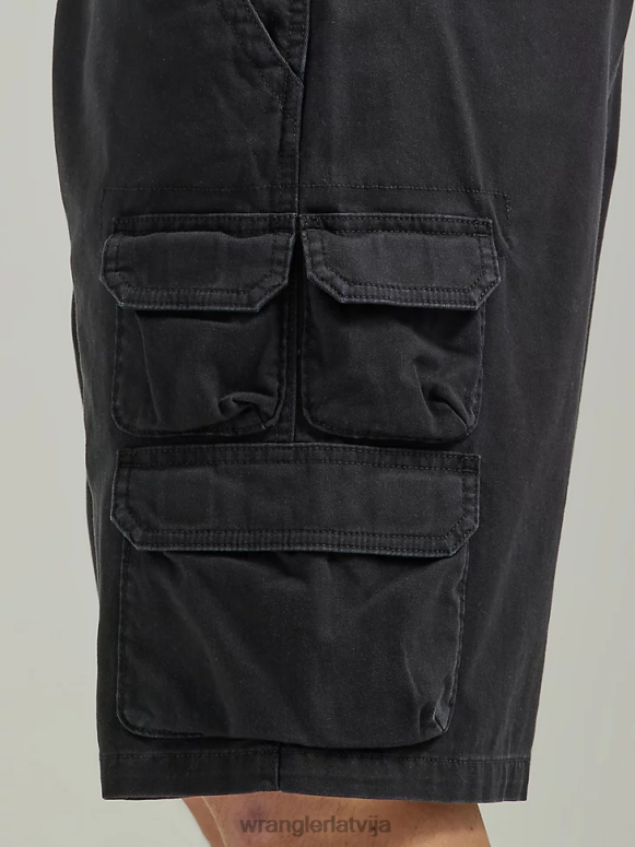 melns piecu zvaigžņu premium stacked kravas short vīriešiem apģērbs Wrangler BFNTB528