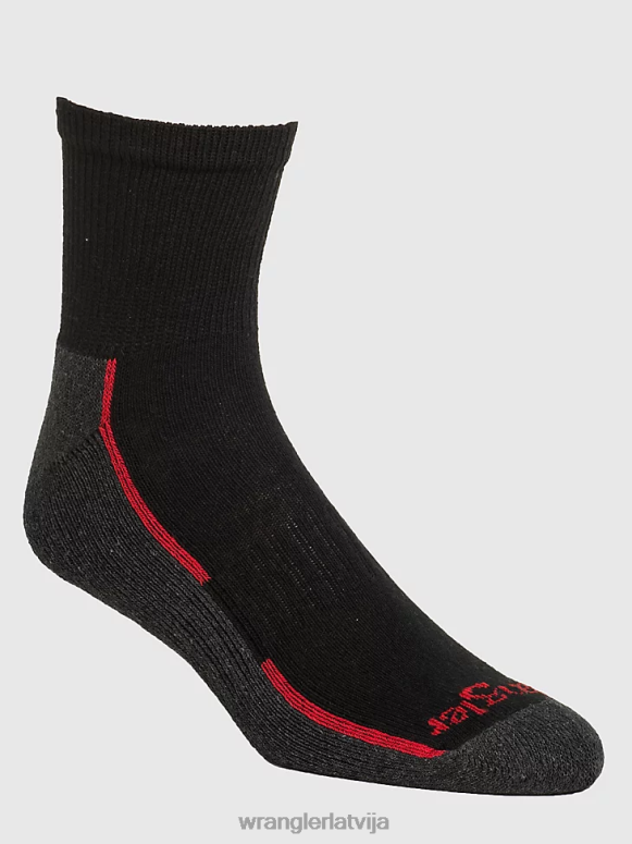 melns polsterētas potīšu zeķes (6 iepakojumi) vīriešiem Piederumi Wrangler BFNTB723