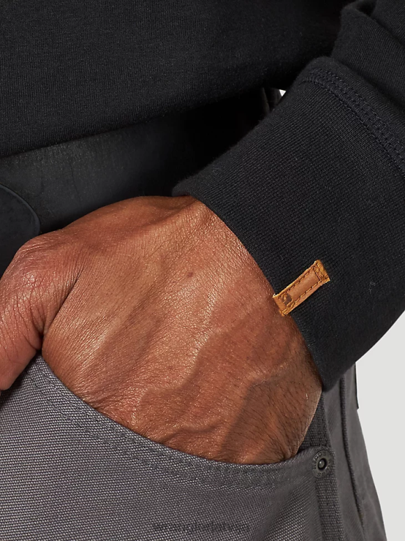 melns riggs workwear ar garām piedurknēm 1 kabatas performances t-krekls vīriešiem apģērbs Wrangler BFNTB284