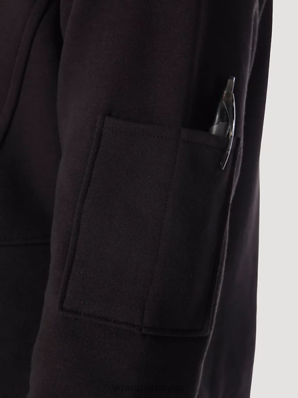melns riggs workwear darba jaka sievietes apģērbs Wrangler BFNTB867