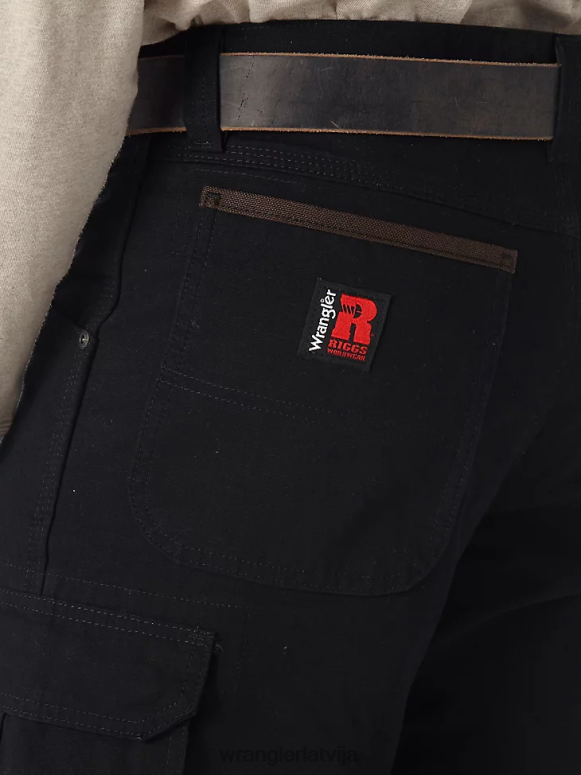 melns riggs workwear oderi ripstop ranger bikses vīriešiem apģērbs Wrangler BFNTB679