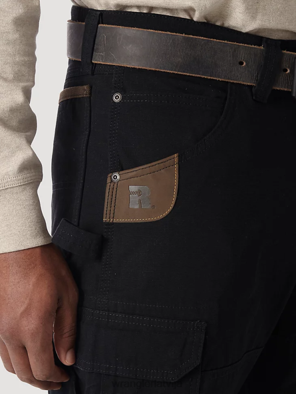 melns riggs workwear oderi ripstop ranger bikses vīriešiem apģērbs Wrangler BFNTB679