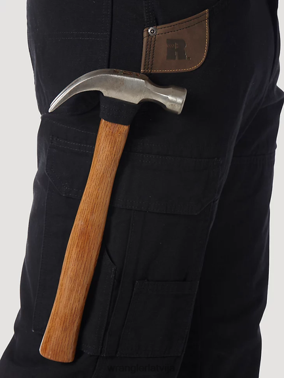 melns riggs workwear oderi ripstop ranger bikses vīriešiem apģērbs Wrangler BFNTB679