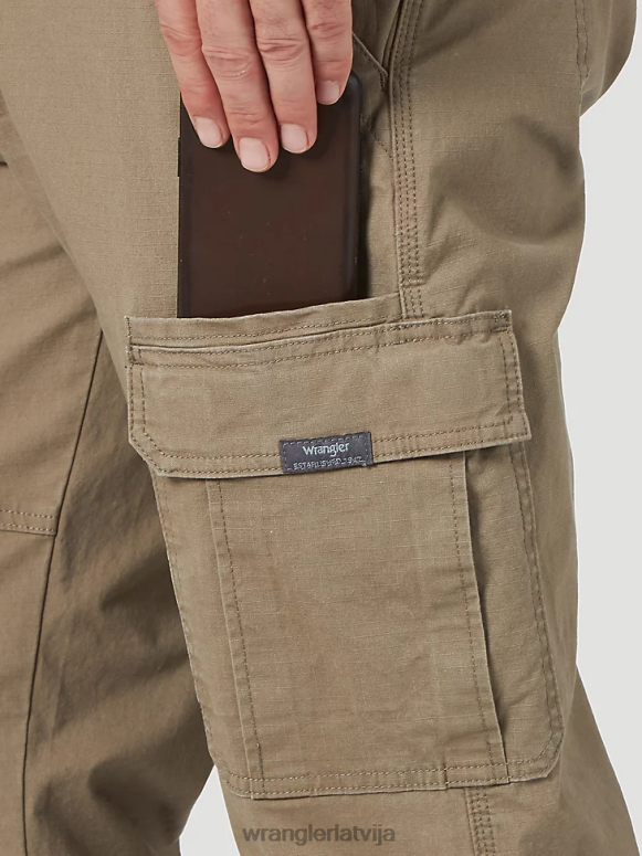 miežu Pieczvaigžņu premium klases relaksētas flex cargo bikses vīriešiem apģērbs Wrangler BFNTB223