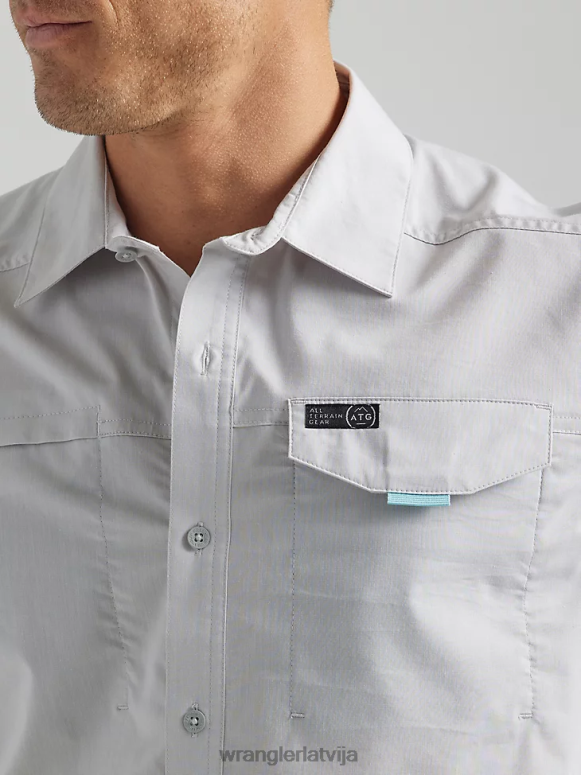 migla atg asimetrisks kabatas krekls ar rāvējslēdzēju vīriešiem apģērbs Wrangler BFNTB328