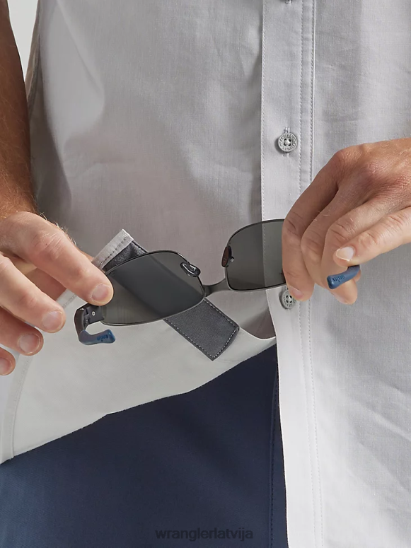 migla atg asimetrisks kabatas krekls ar rāvējslēdzēju vīriešiem apģērbs Wrangler BFNTB328