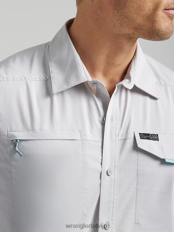 migla atg asimetrisks kabatas krekls ar rāvējslēdzēju vīriešiem apģērbs Wrangler BFNTB328