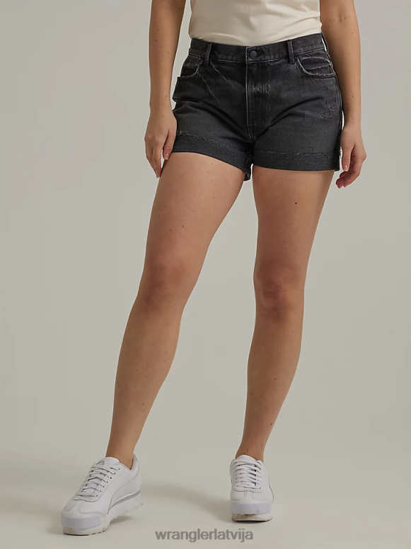 mēness gaisma iznīcināts džinsa ruļļa īss sievietes apģērbs Wrangler BFNTB850