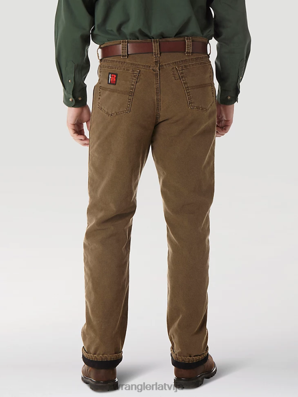 nakts brūns riggs workwear stepēts piecu kabatu džinsu odere vīriešiem apģērbs Wrangler BFNTB192