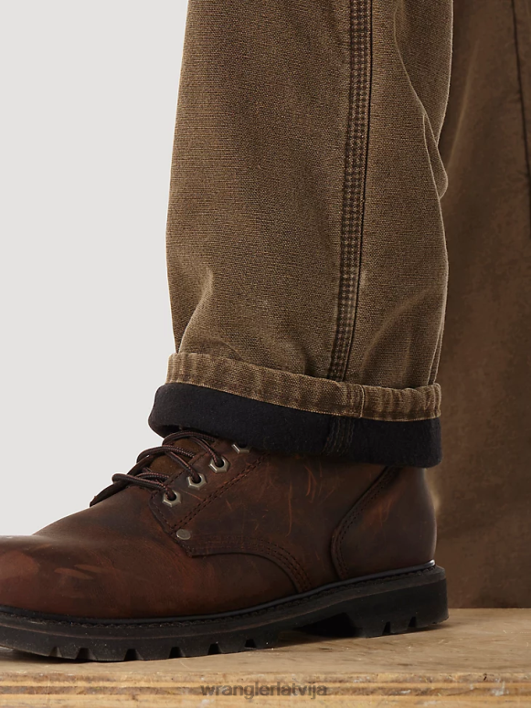 nakts brūns riggs workwear stepēts piecu kabatu džinsu odere vīriešiem apģērbs Wrangler BFNTB192