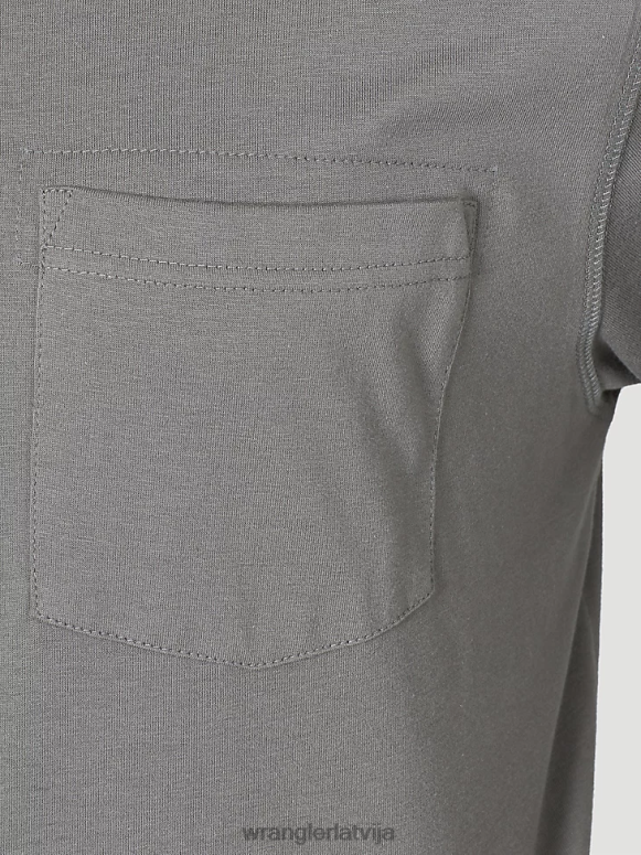 niķelis riggs workwear ar garām piedurknēm 1 kabatas performances t-krekls vīriešiem apģērbs Wrangler BFNTB285