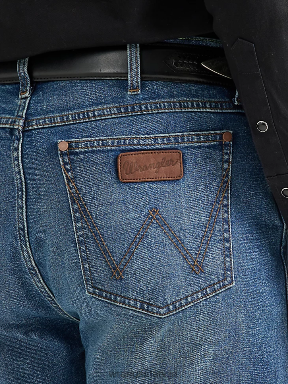 normande retro slim fit džinsi ar taisnām kājām vīriešiem apģērbs Wrangler BFNTB23