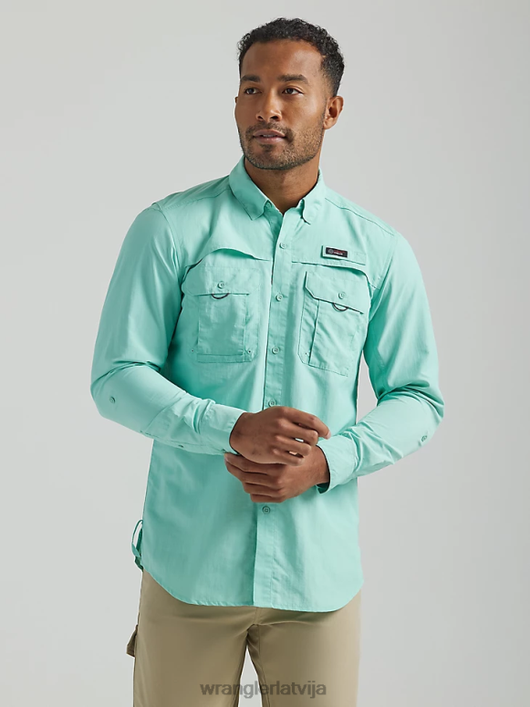 okeāns atg makšķernieka krekls ar garām piedurknēm vīriešiem apģērbs Wrangler BFNTB339