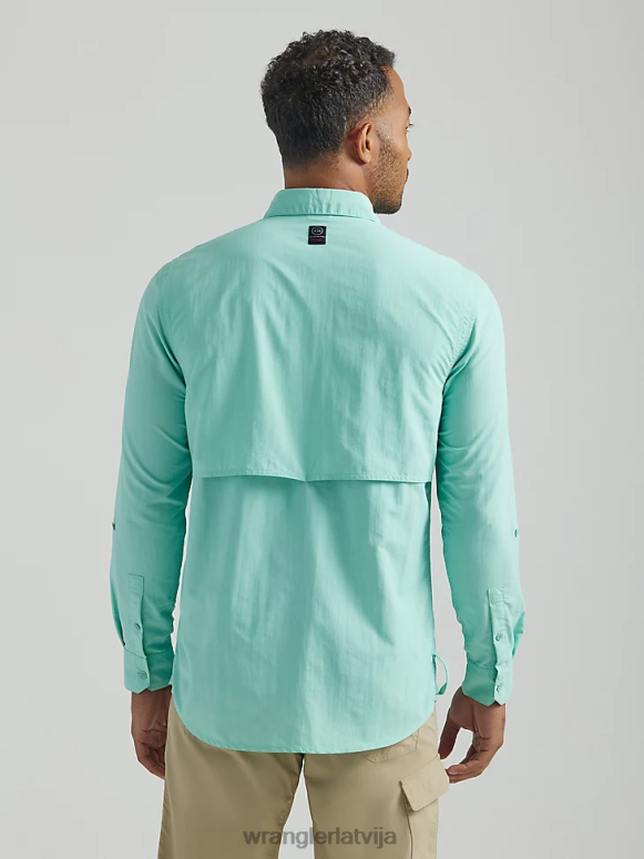 okeāns atg makšķernieka krekls ar garām piedurknēm vīriešiem apģērbs Wrangler BFNTB339